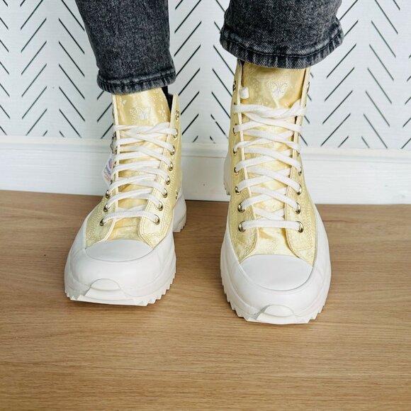 ⭐Rare Converse Run Star Hike Hi Platform Sz 8 Womens Shoes Satin Sneaker A06828C - Picture 3 of 14